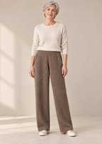 Straight-Leg Knit Pants — Original purple