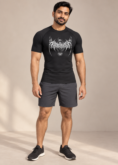 Anime 2D printed tight-fitting quick-drying clothes men's fitness clothes — 1