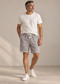 Men's shorts linen tethered shorts men — Grey