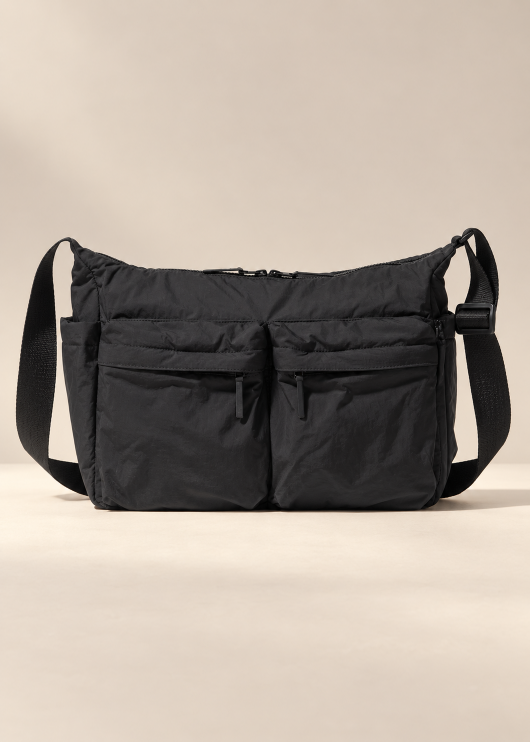 Utility Shoulder Bag — Black